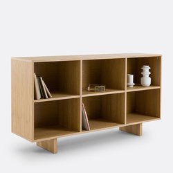 Libreria bassa impiallacciata rovere, Arty LA REDOUTE INTERIEURS image