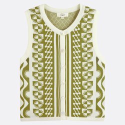 Cardigan sans manches, col rond, imprimé GABLESI SUNCOO image
