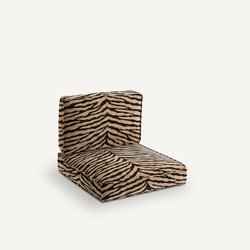 Fluwelen kussen met dierenprint voor fauteuil Dilma AM.PM image
