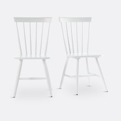 Lot de 2 chaises à barreaux hévéa massif, Jyko LA REDOUTE INTERIEURS image