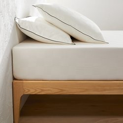 Drap-housse satin de coton lavé, Victor damier LA REDOUTE INTERIEURS image