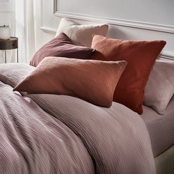 Funda de almohada de gasa de algodón orgánico, Yafa AM.PM image