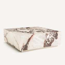 Table basse carrée, en céramique effet marbre, ALCANA AM.PM image