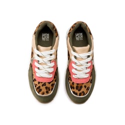 Zapatillas con cordones y estampado de leopardo LA REDOUTE COLLECTIONS image