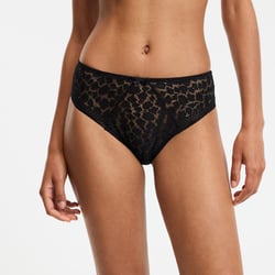 Braguita de talle alto con encaje, estampado de leopardo ANNE WEYBURN image