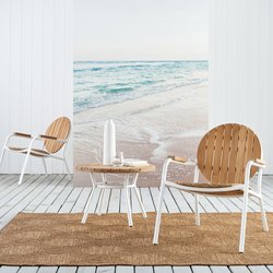 Chassagne Solid Teak & Aluminium Garden Armchair LA REDOUTE INTERIEURS image