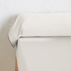 Taie de traversin satin de coton lavé, Victor uni LA REDOUTE INTERIEURS image