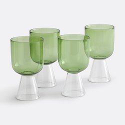 Lot 4 verres à pied en verre borosilicate, Tolla LA REDOUTE INTERIEURS image