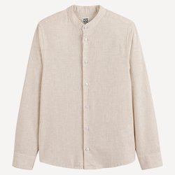 Chemise col mao, coton/lin LA REDOUTE COLLECTIONS image