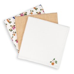 Lot de 3 langes gaze de coton bio PETIT BATEAU x LA REDOUTE INTERIEURS image