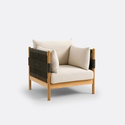 Кресло садовое из тика и веревки, Odette LA REDOUTE INTERIEURS image