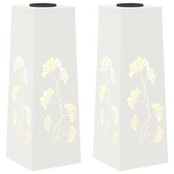 Lot de 2 lampes de chemin solaire LED extérieur végétal HOME MAISON