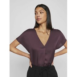 Blouse satinée, manches courtes VILA image