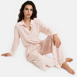 Pyjama fluide imprimé pois, viscose ANNE WEYBURN image