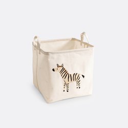 Panier cube motif zèbre, Junglito LA REDOUTE INTERIEURS image