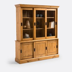 Buffet vaisselier, pin massif LA REDOUTE INTERIEURS image