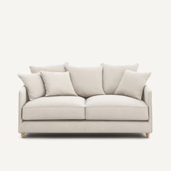 Sofá cama compacto de 3 plazas en tejido jaspeado, LAZARE AM.PM image