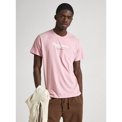 Logo Print T-Shirt with Short Sleeves, Regular Fit PEPE JEANS image