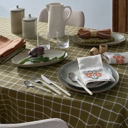 Mantel de algodón tejido y estampado a cuadros, Hortense LA REDOUTE INTERIEURS image