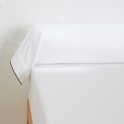 Fronha de travesseiro, em cetim de algodão lavado, 300 fios, Victor liso LA REDOUTE INTERIEURS image