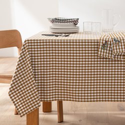 Nappe carreaux coton lavé tissé teint Bethany LA REDOUTE INTERIEURS image