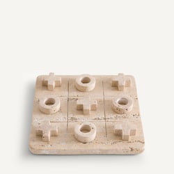Juego de tres en raya de travertino, Trevi AM.PM image