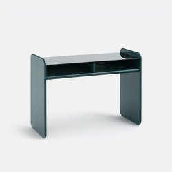 Bureau met blad van gerookt gehard glas Ericson LA REDOUTE INTERIEURS image