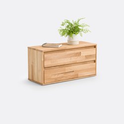 Edgar Solid Oak 2-Drawer Storage Unit LA REDOUTE INTERIEURS image