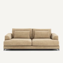 Sofá-cama de 4 lugares, em tecido de algodão estruturado, Marsile AM.PM image