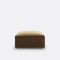 Puf modulable, terciopelo de canalé vintage, Seven LA REDOUTE INTERIEURS image
