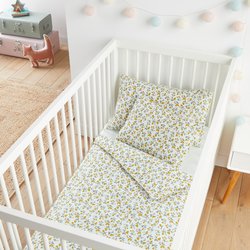 Dekbedovertrek voor babybed 20% gerecycled katoen, Poire LA REDOUTE INTERIEURS image