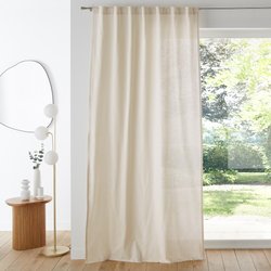 Cortinado em algodão, acabamento com presilhas escondidas, Scénario LA REDOUTE INTERIEURS image