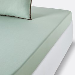 Drap housse en percale de coton bonnet 30 cm LA REDOUTE INTERIEURS image