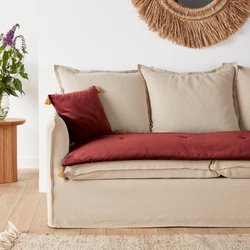 Colchón de asiento de terciopelo, Velvet LA REDOUTE INTERIEURS image