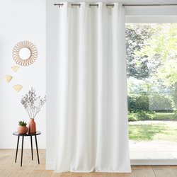 Штора из льна и вискозы с люверсами Odorie LA REDOUTE INTERIEURS image