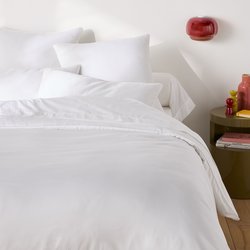 Housse de couette en satin de coton, Opale LA REDOUTE INTERIEURS image