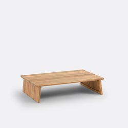 Table basse de jardin, acacia, Brut LA REDOUTE INTERIEURS image