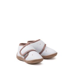 Pantofole con patta a strappo, motivo luna e pois LA REDOUTE COLLECTIONS image
