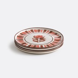 Lote de 4 platos de postre de gres, Montesol LA REDOUTE INTERIEURS image
