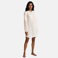 Chemise de nuit en gaze de coton, Signature MARGOT LA REDOUTE COLLECTIONS image