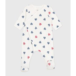 Pyjama en coton cœurs rayés PETIT BATEAU image