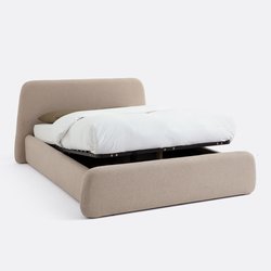 Lit coffre avec sommier relevable, tissu texturé, STEEN LA REDOUTE INTERIEURS image
