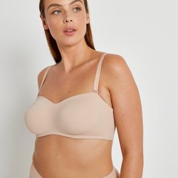 Soutien-gorge bandeau en microfibre-Invisible LA REDOUTE COLLECTIONS PLUS image