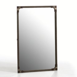 Miroir rect métal fer industriel 60x90cm, Lenaig LA REDOUTE INTERIEURS image