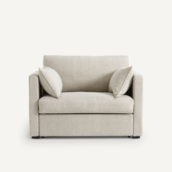 Sofá-cama 2 lugares, em algodão/linho, Néo Kinkajou AM.PM image