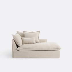 Chaise longue, lado direito, em poliéster mesclado, Odna LA REDOUTE INTERIEURS image