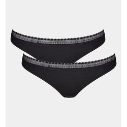 Комплект из двух трусов-слипов танга из модала Go Ribbed SLOGGI image
