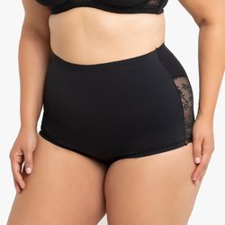 Culotte haute gainante, dos en dentelle LA REDOUTE COLLECTIONS PLUS image