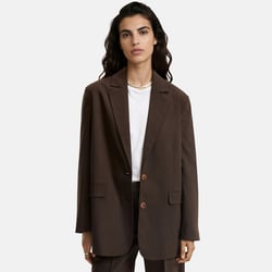 Blazer comprido oversize, Signature CLÉANDRE LA REDOUTE COLLECTIONS image