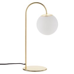 Lampe à poser laiton et verre opaline, Moricio LA REDOUTE INTERIEURS image